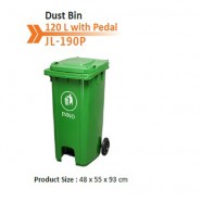 Dust Bin 120 L Green CN With Pedal
